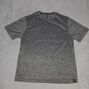Legend Mens Size Large Grey Heathered Athletic Crewneck Short Sleeve T-shirt Tee